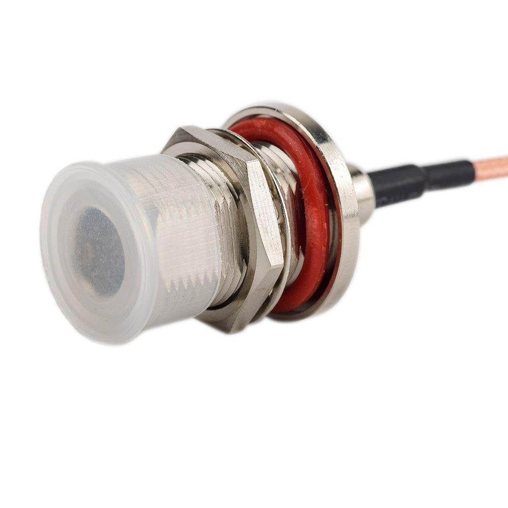 Eagles(TM)Bulkhead 2pcs 30cm/12inch/1ft RF Coaxial Coax Cable Assembly - SMA Male Right Angle to N Female Connector Adapter