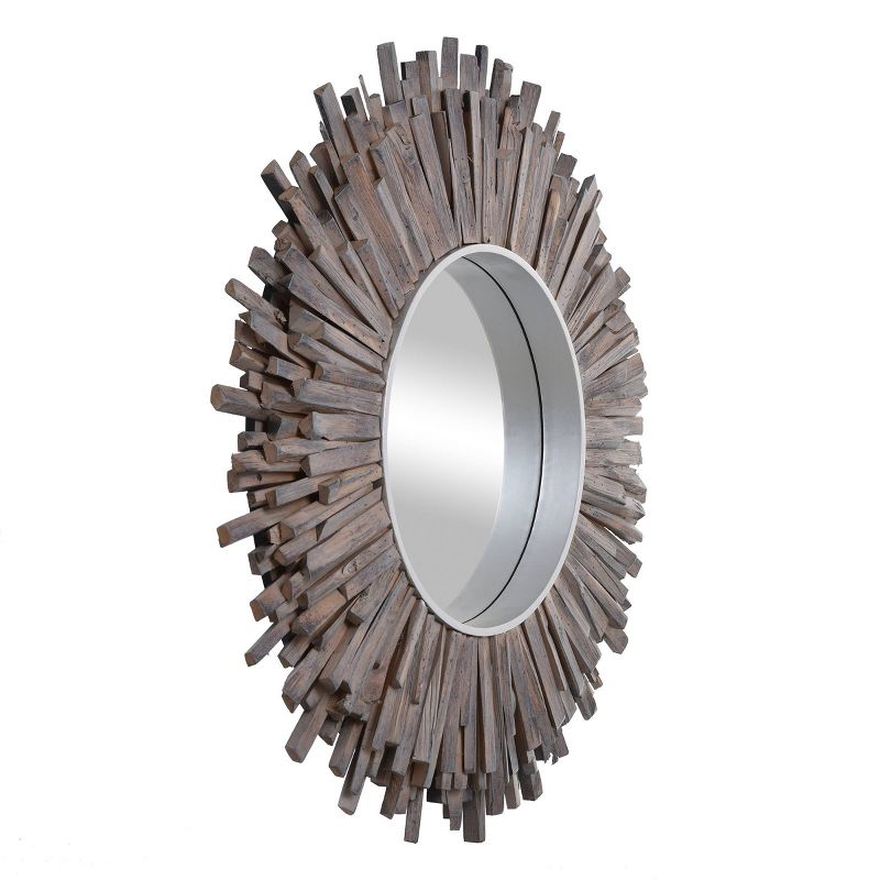 36" Complex Wood Wall Mirror Bark - StyleCraft