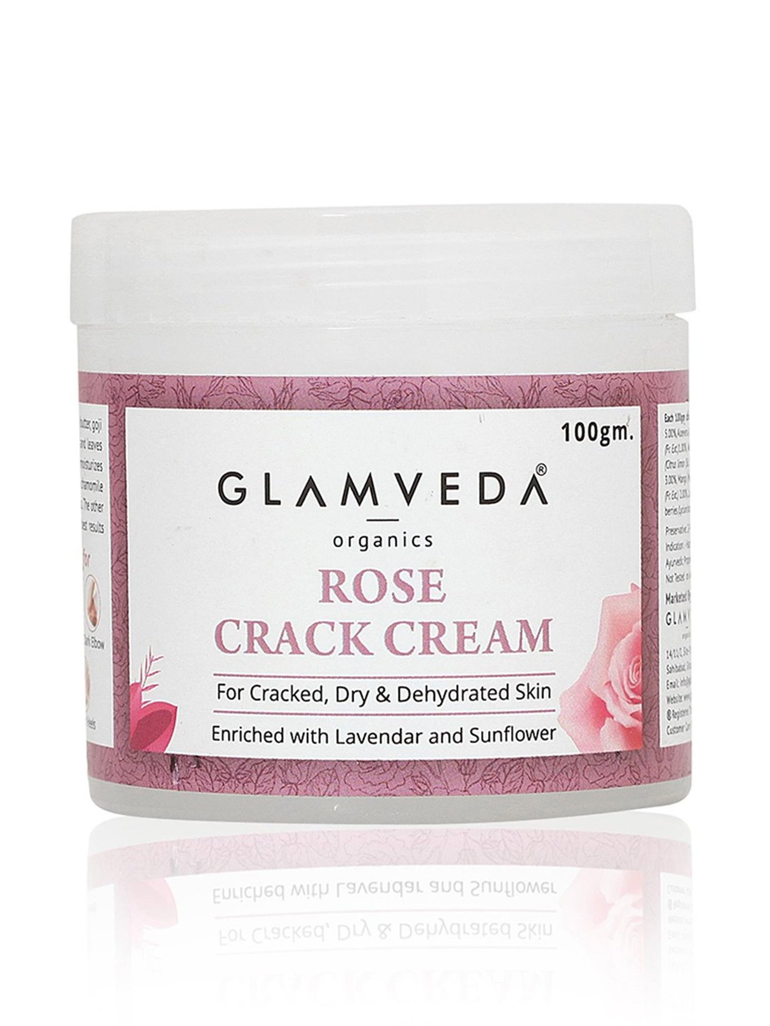 Glamveda Rose Crack Cream - 100 gm