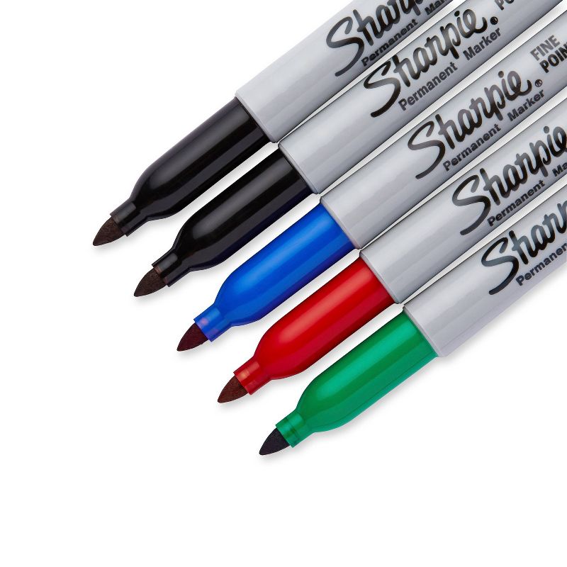 Sharpie 5ct Fine Tip Permanent Markers Multicolor