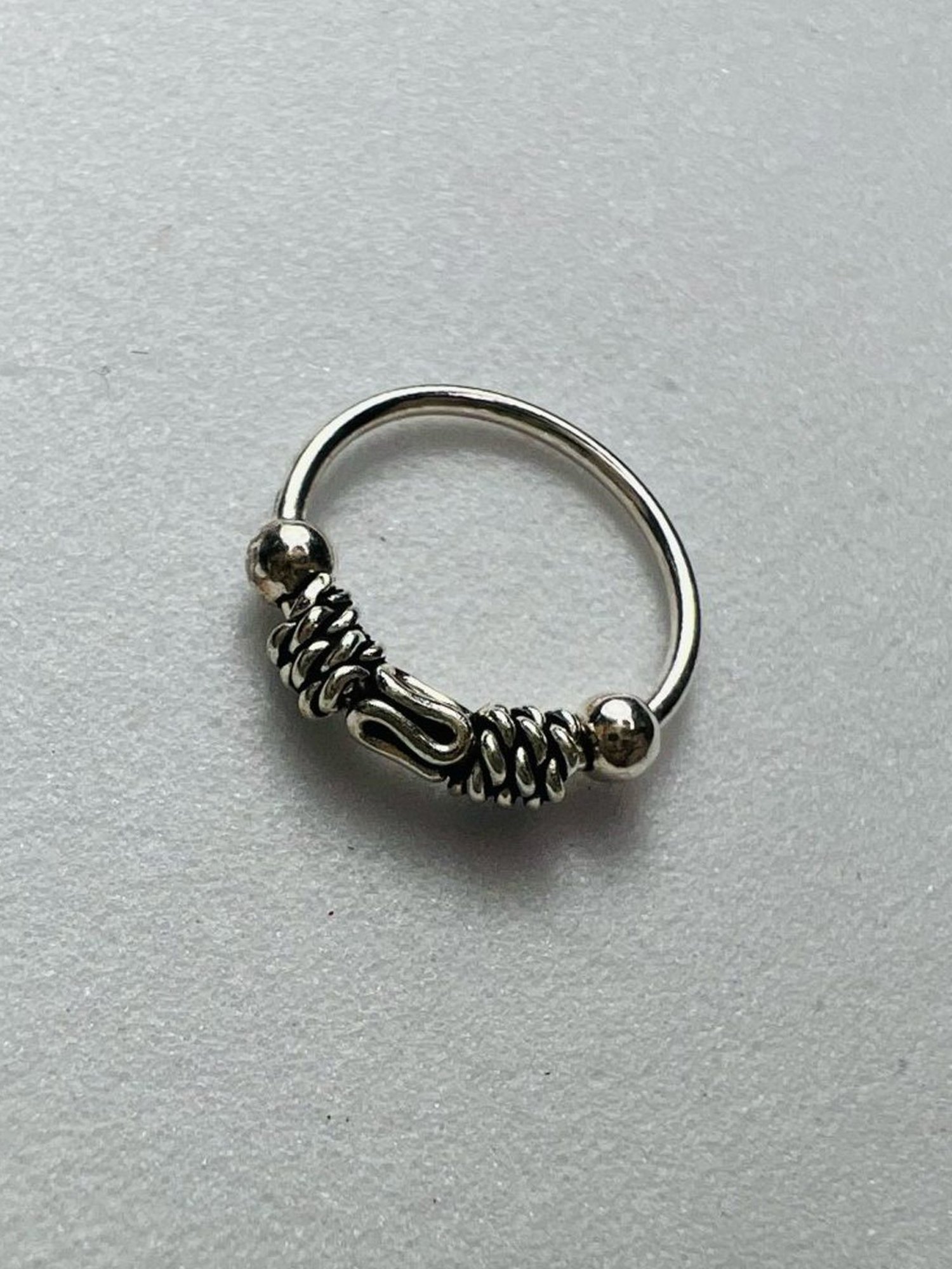 Arte Jewels 92.5 Silver handcrafted Nosepin for Women & Girls