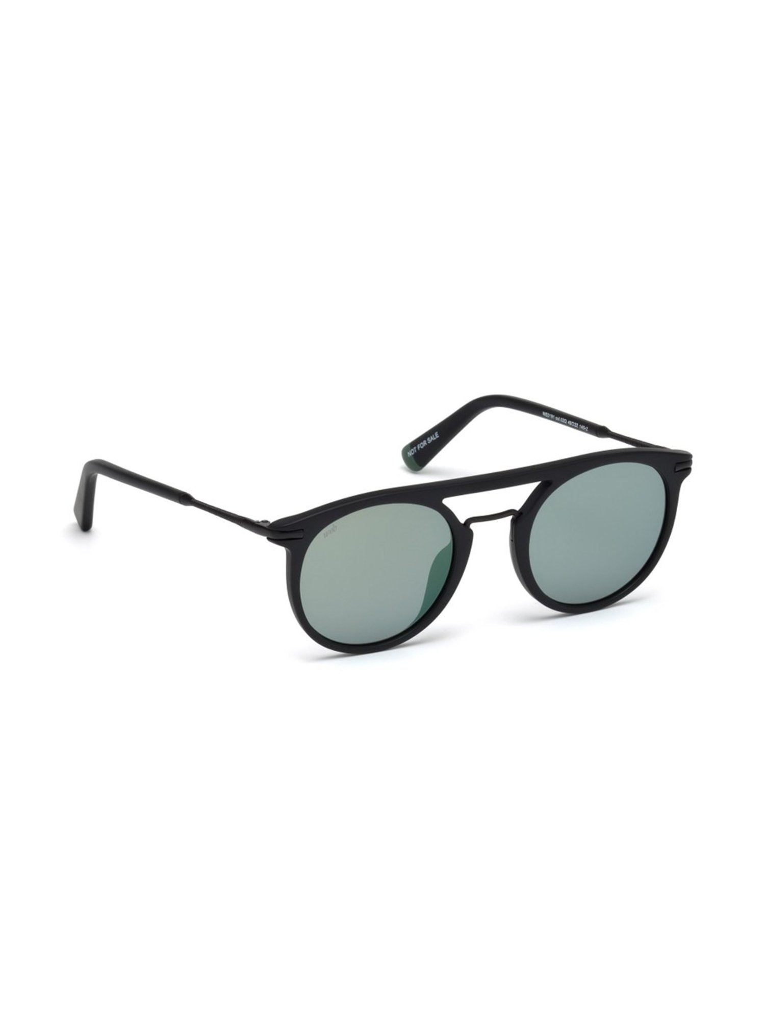 WEB EYEWEAR Green Round Sunglasses Designed in Italy