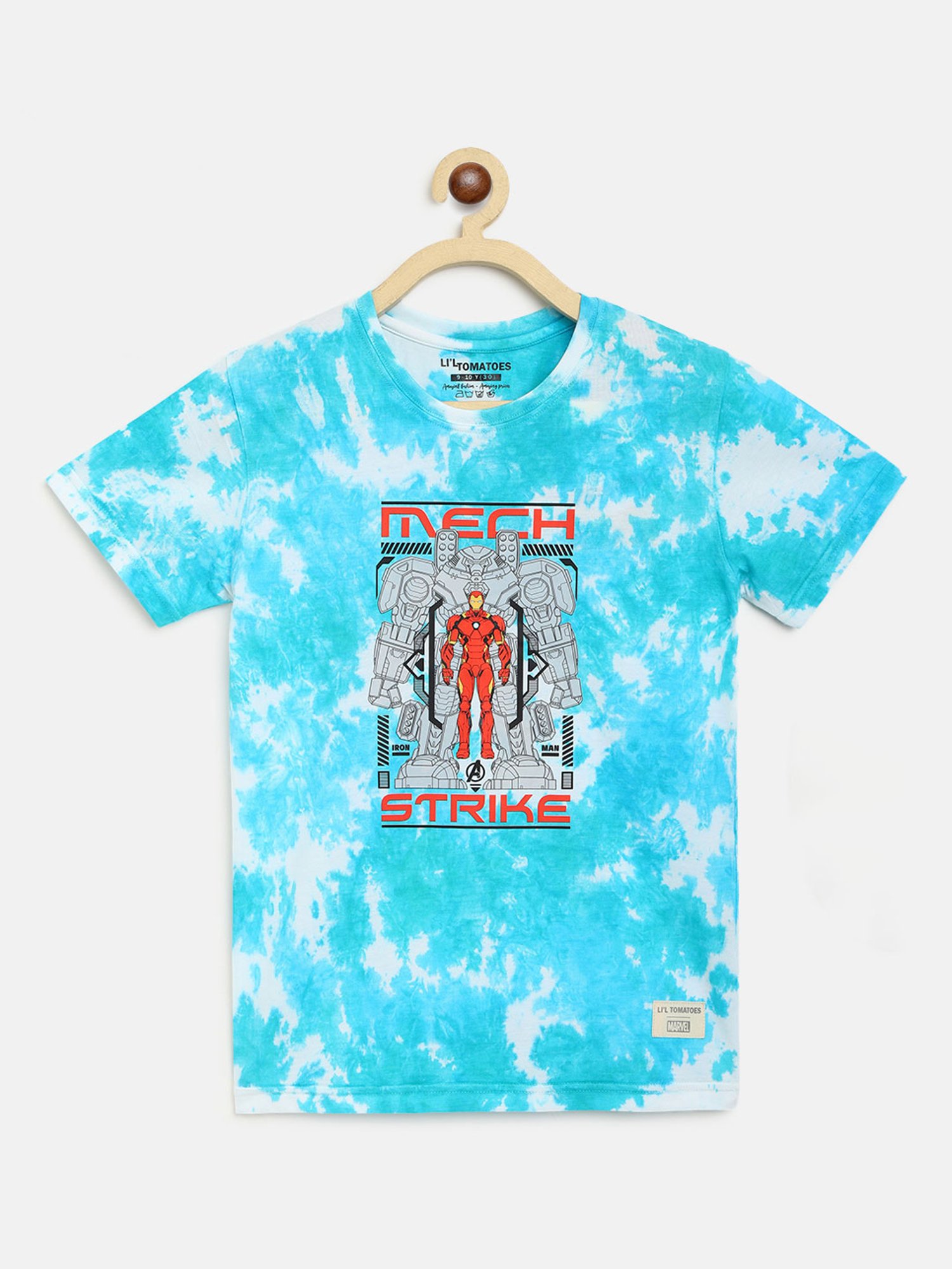 Li'l Tomatoes Boys Light Blue Printed T-Shirt