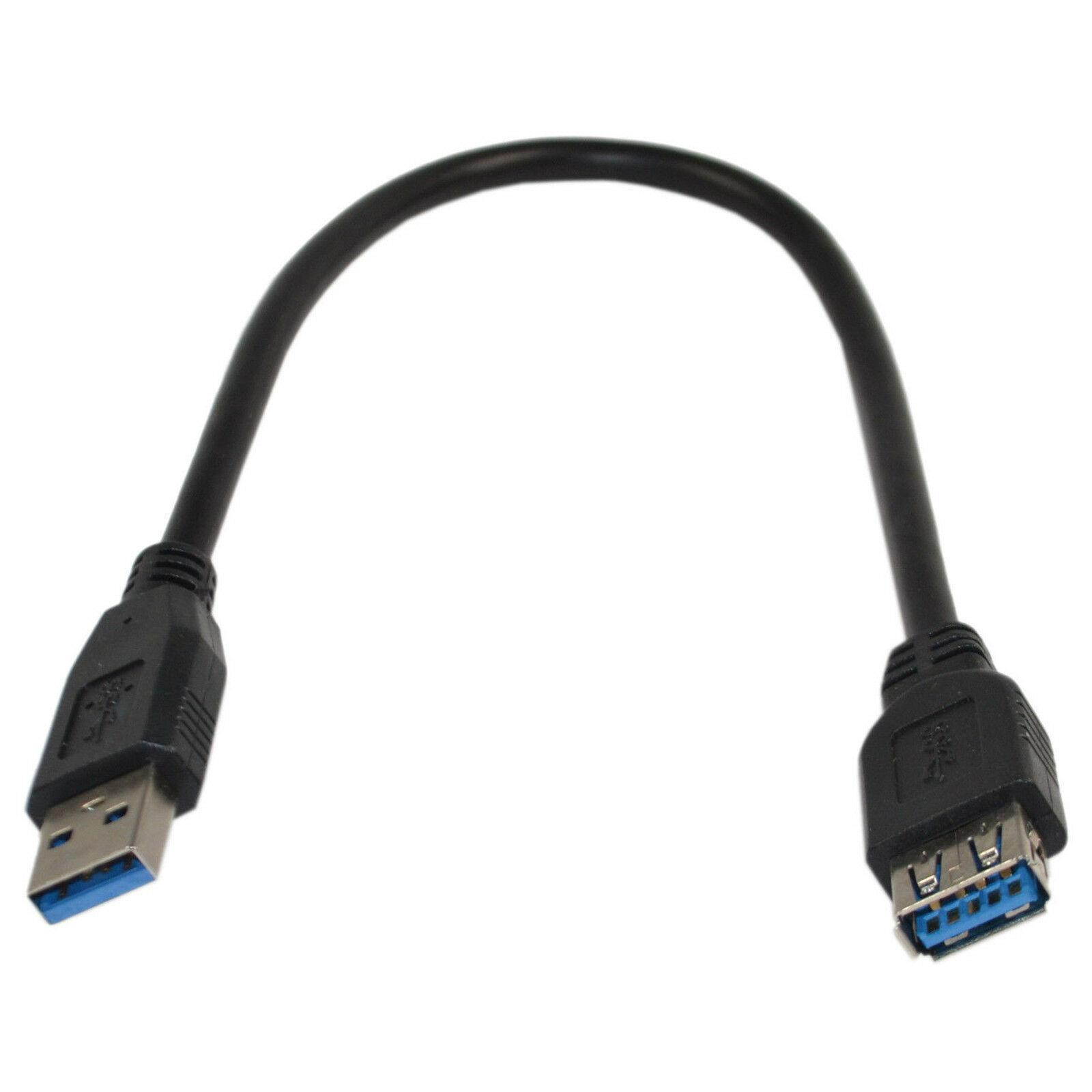 1ft SuperSpeed USB 3.0 Type A Male to Female Extension Cable Data Transfer Cord