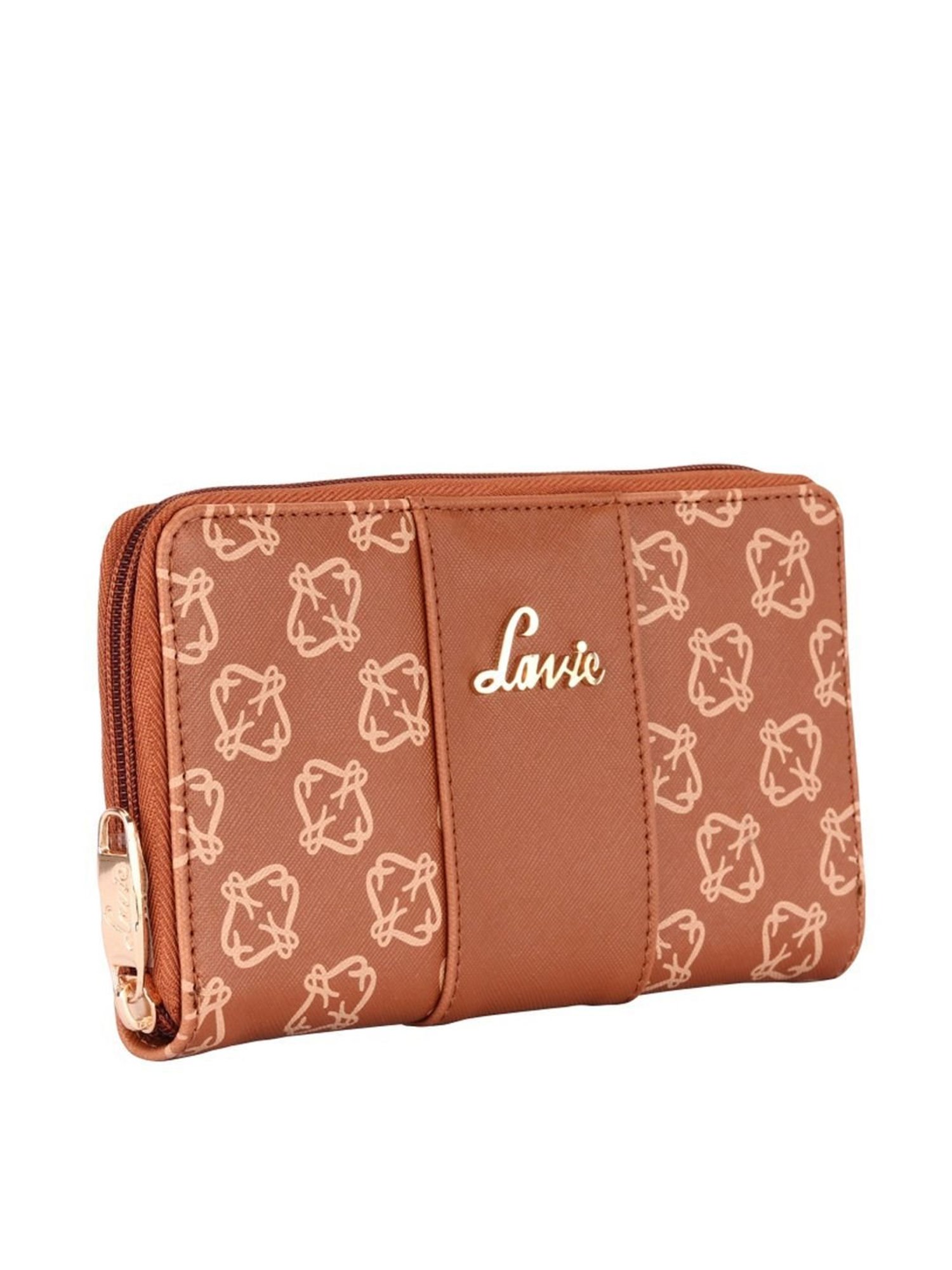 Louis Philippe Brown Casual Leather Money Clip Wallet for Men