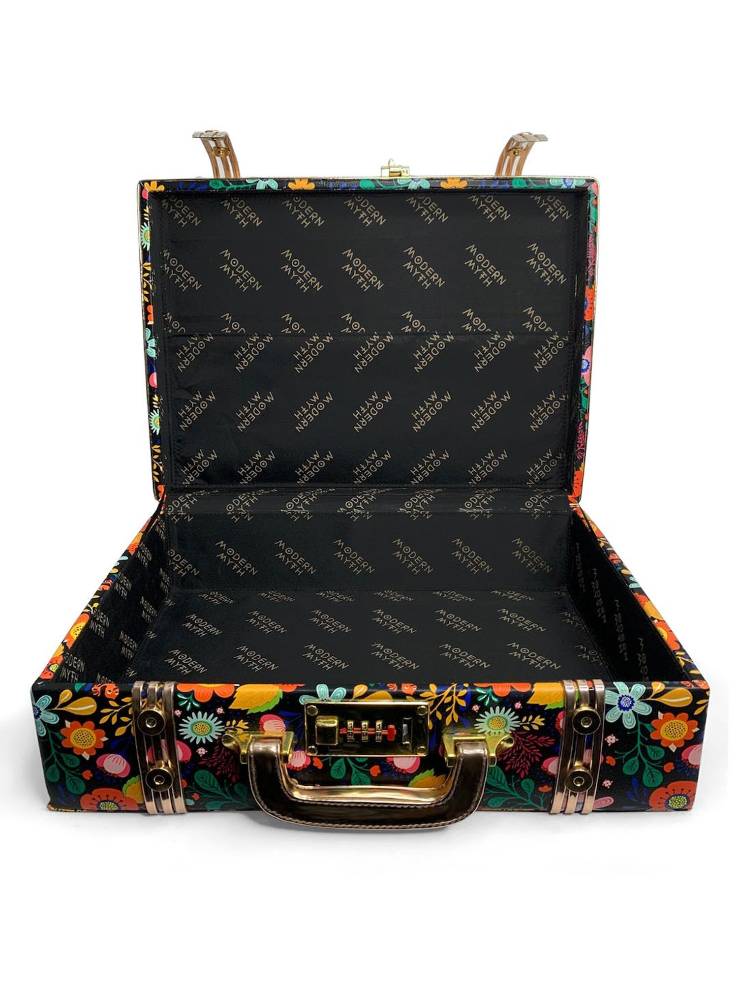 Modern Myth Multicolor Printed Medium Briefcase