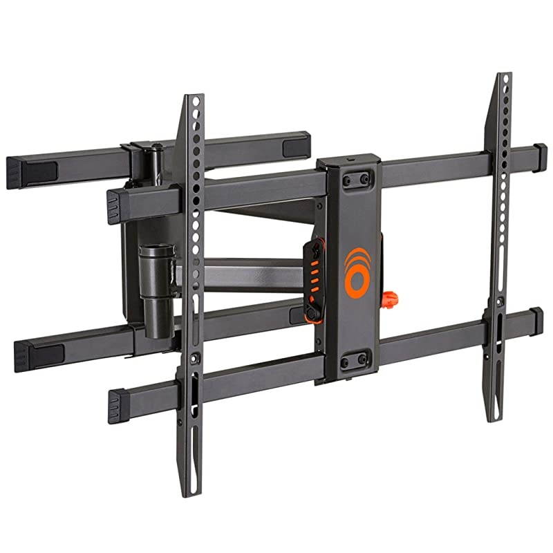 Swivel Articulating TV Wall Mount Bracket for TVs Up to 82" - Full Motion Extension & Tilt - Wall Template for Easy Install - Centers & Levels After Mounting Plus Hides Your Cables