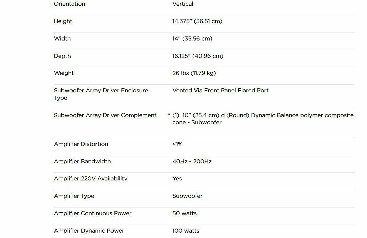 Polk Audio PSW10 10-Inch Powered Subwoofer Single Black