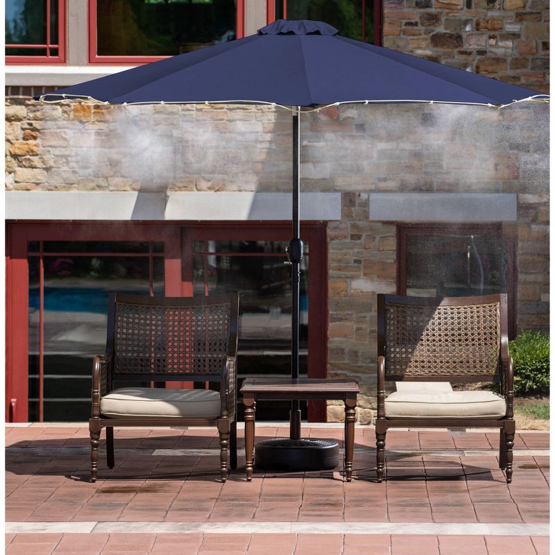 9' Market Umbrella with Mister Kit - Island Umbrella