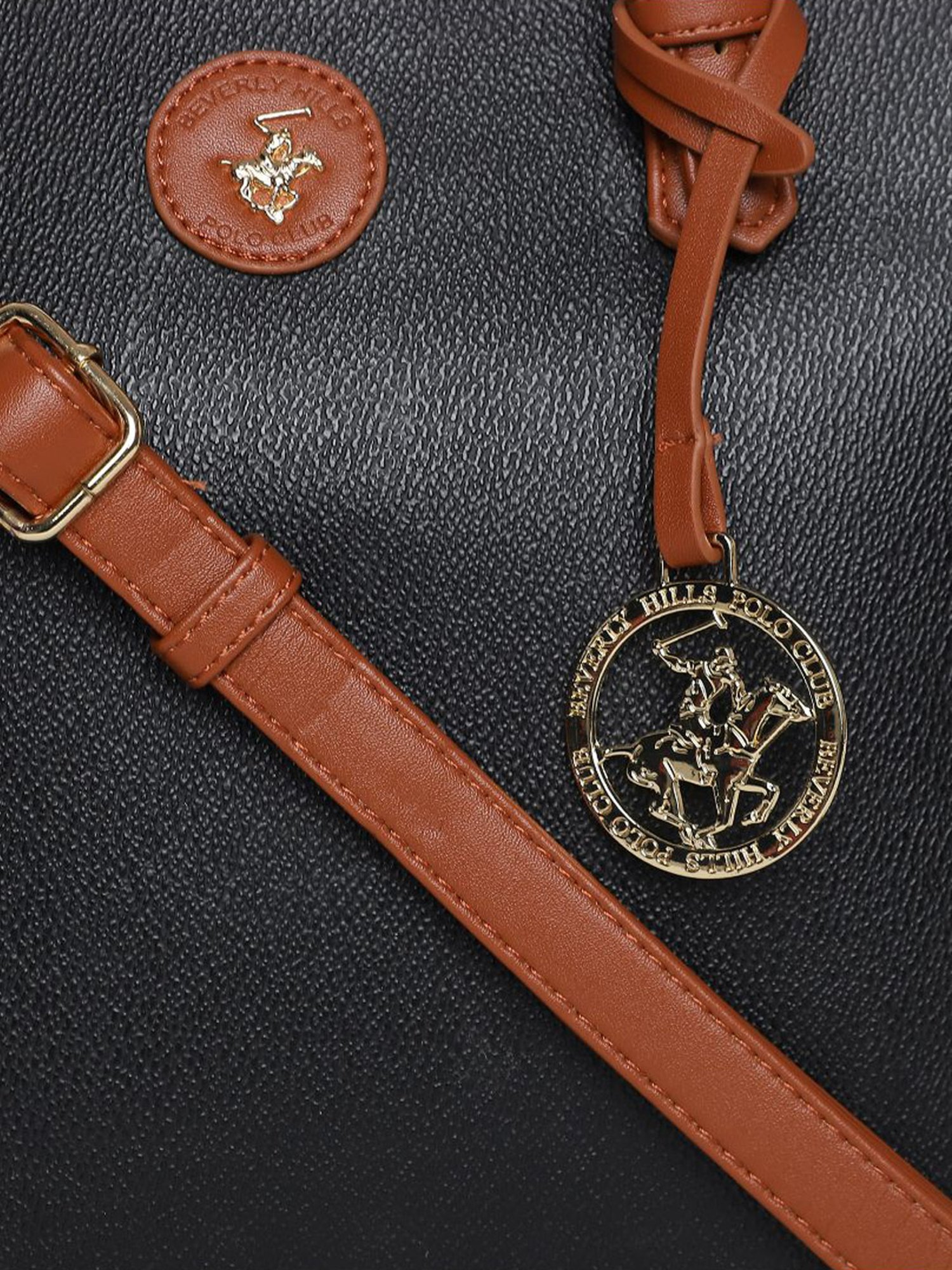 Beverly Hills Polo Club Black Small Tote Bag