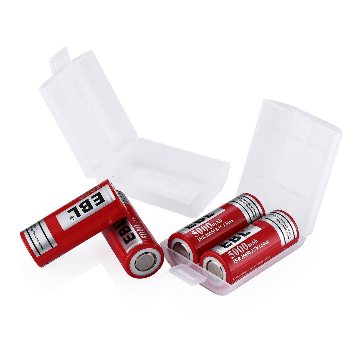 5000mAh Li-ion 26650 Rechargeable Battery High Drain w/ Charger for Flashlight