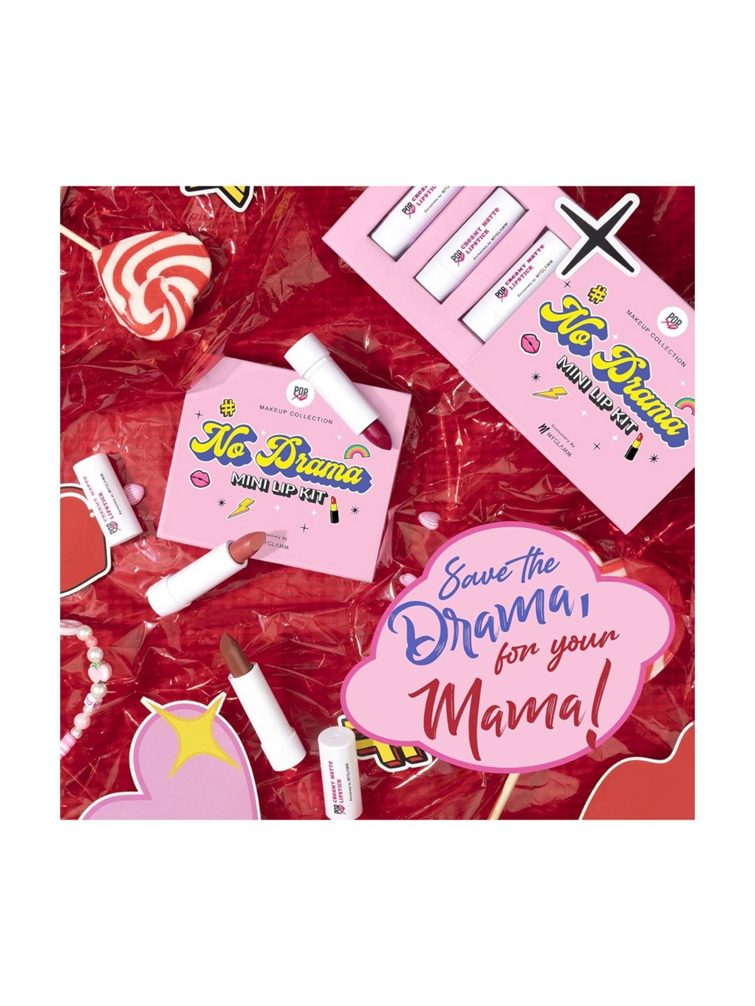 MyGlamm POPxo Makeup Collection Mini Lip Kit No Drama