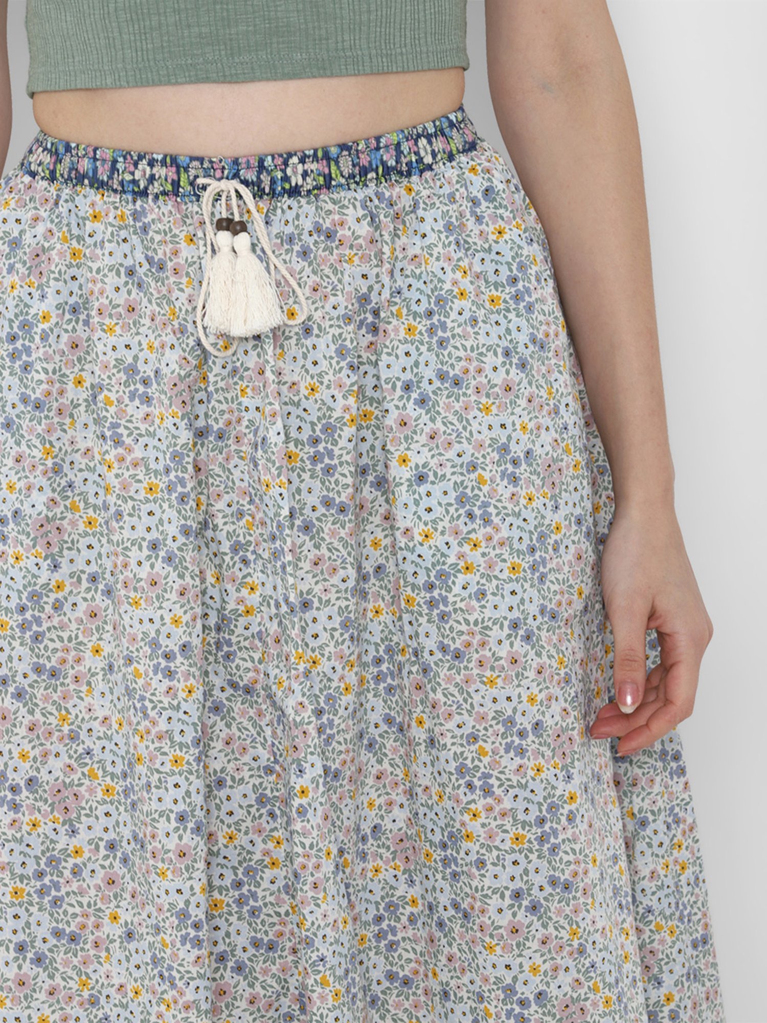 American Eagle Outfitters Multicolor Floral Print Skirt