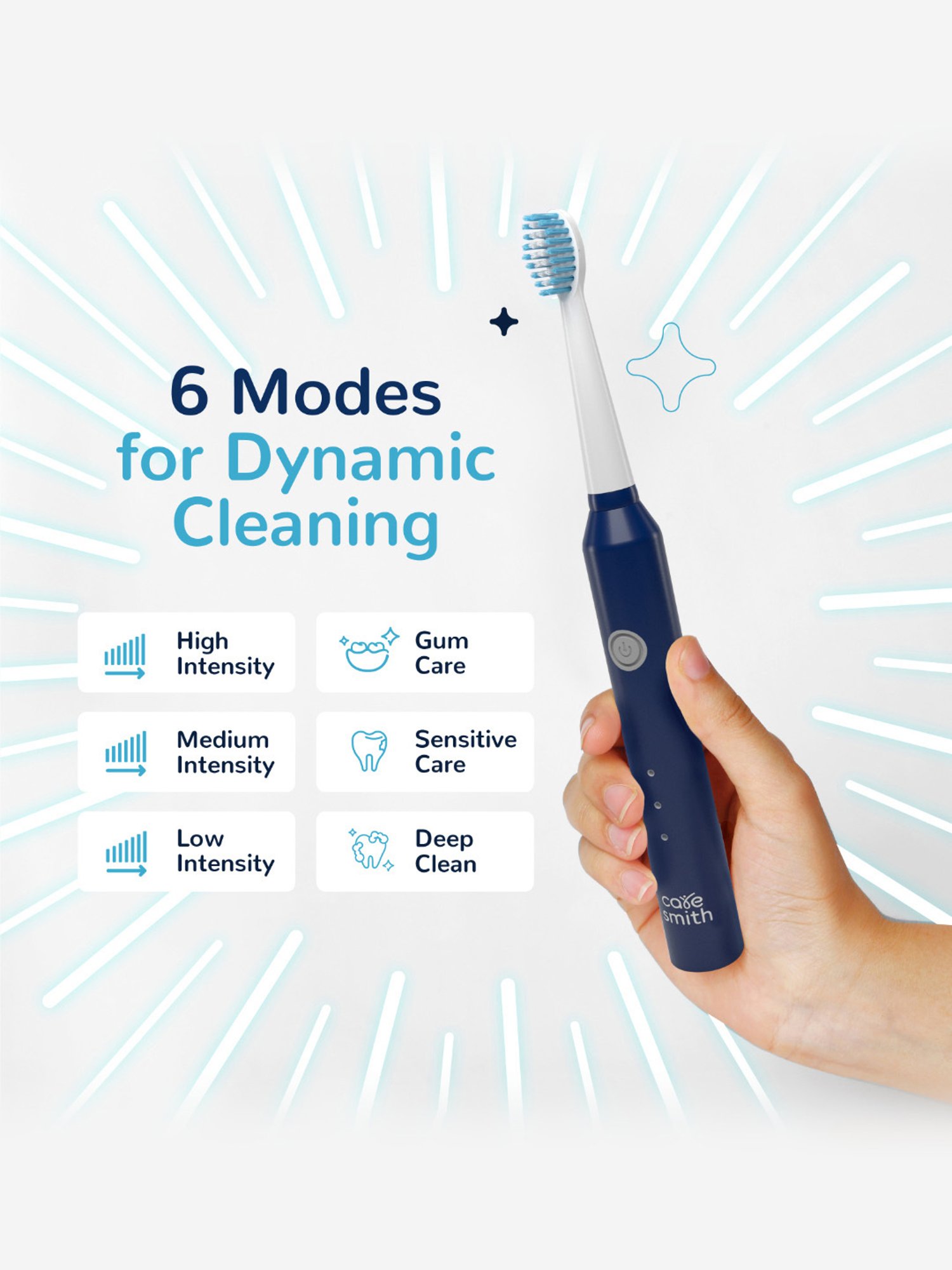 Caresmith SPARK CS009 Rechargeable Electric Toothbrush (Blue)