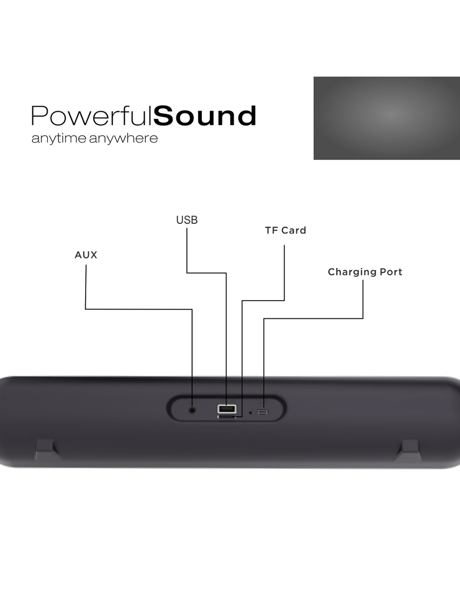 Portronics Decibel 24 | 10W Bluetooth Soundbar Speaker With In Built Mic (Black)