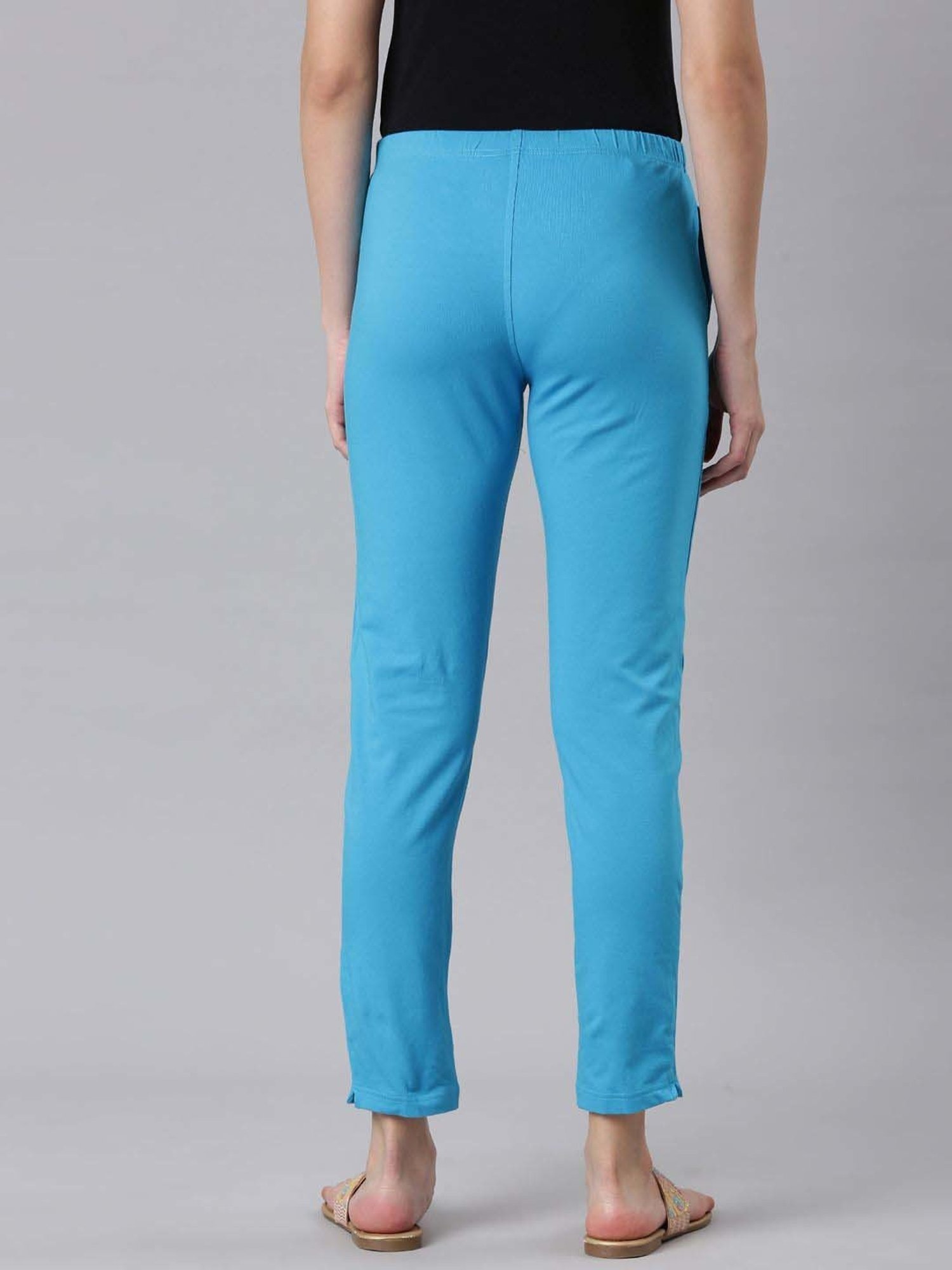 Dixcy Slimz Blue Skinny Fit Kurti Pants