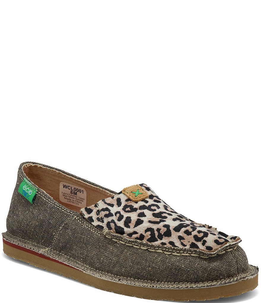 Twisted X Women's ecoTWX&reg; Leopard Slip-On Loafers