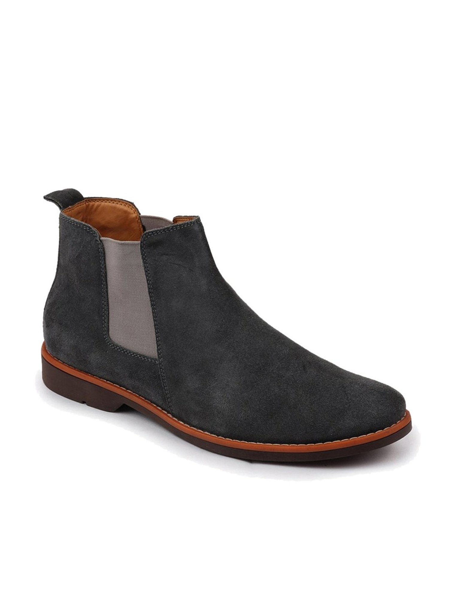 Fausto Men's Grey Chelsea Boots