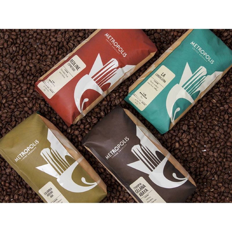 Metropolis Redline Espresso Medium Dark Roast Whole Bean Coffee - 12oz