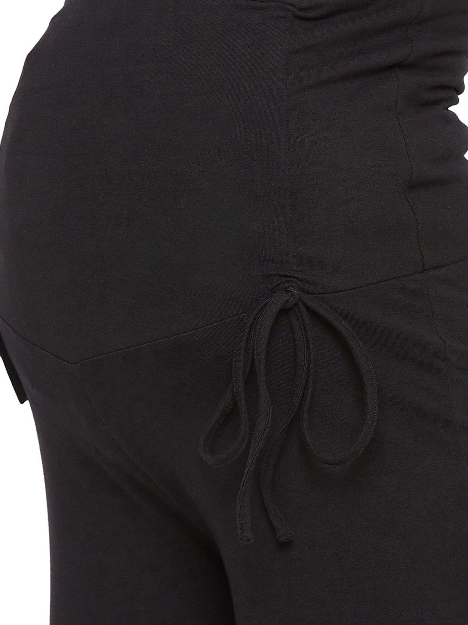 Hypernation Black Regular Fit Maternity Pants