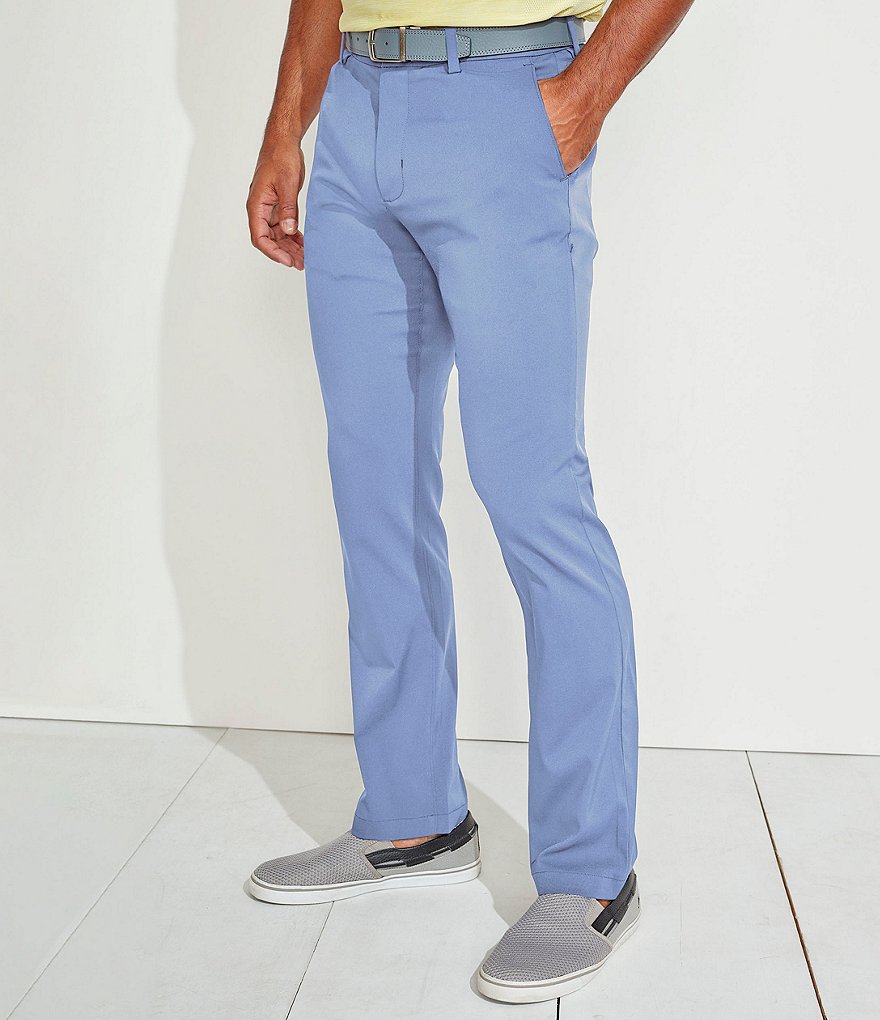 Tommy Bahama IslandZone Flat-Front Oxford Stretch Pants