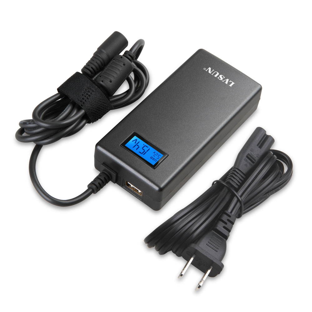 Lvsun Classic 70 Watt Universal Netbook Ac Adapter Laptop Power Supply Charger Fit for Hp&compaq 18.5v, 19v, Lenovo&ibm 20.5v, Acer 19v, Dell 18v, Hp & Samsung Ultrabook and More Devices