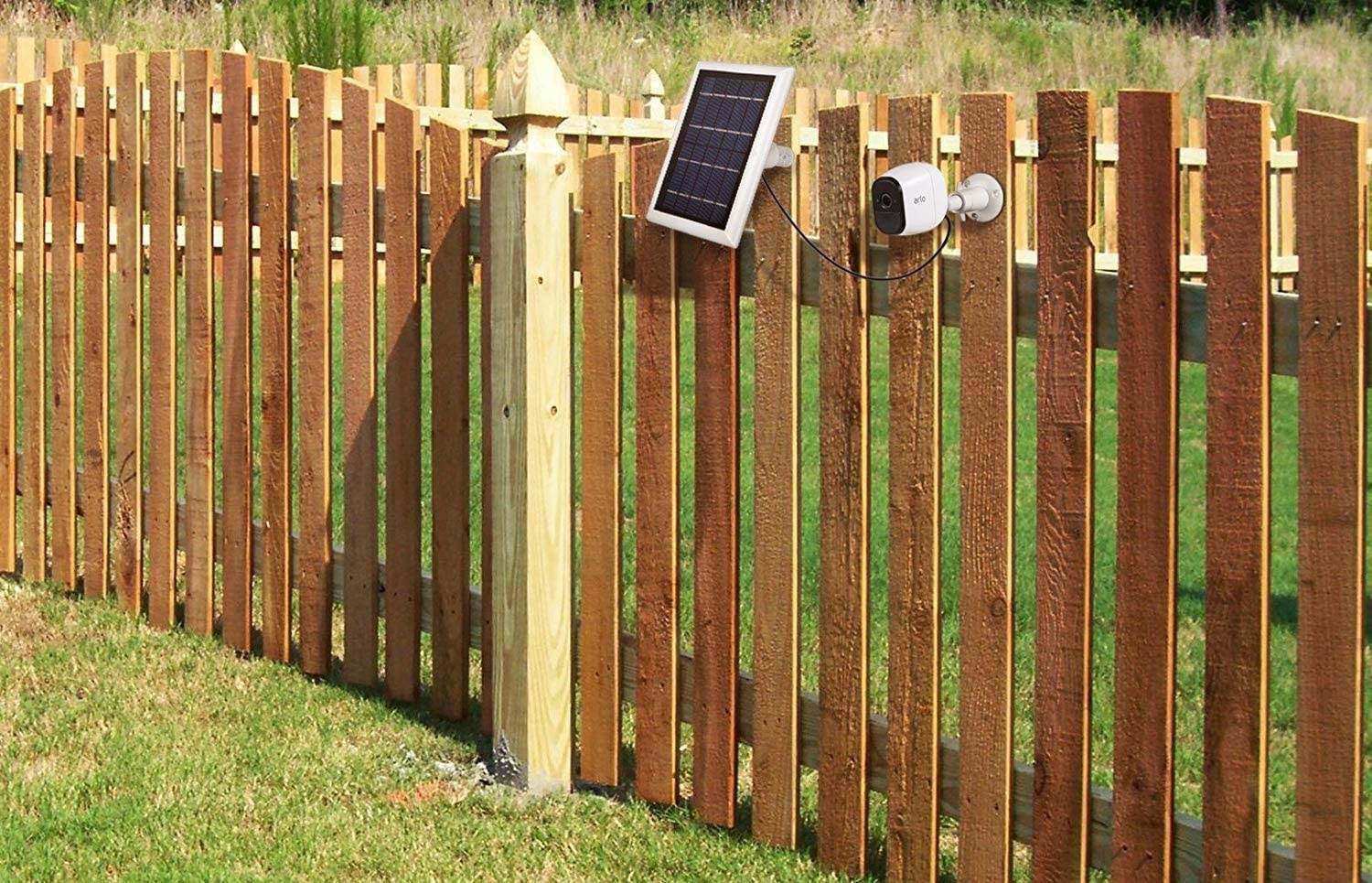 Wasserstein Solar Panel Compatible with Arlo Pro and Arlo Pro 2 - Power Your Arlo Surveillance Camera continuously (White)