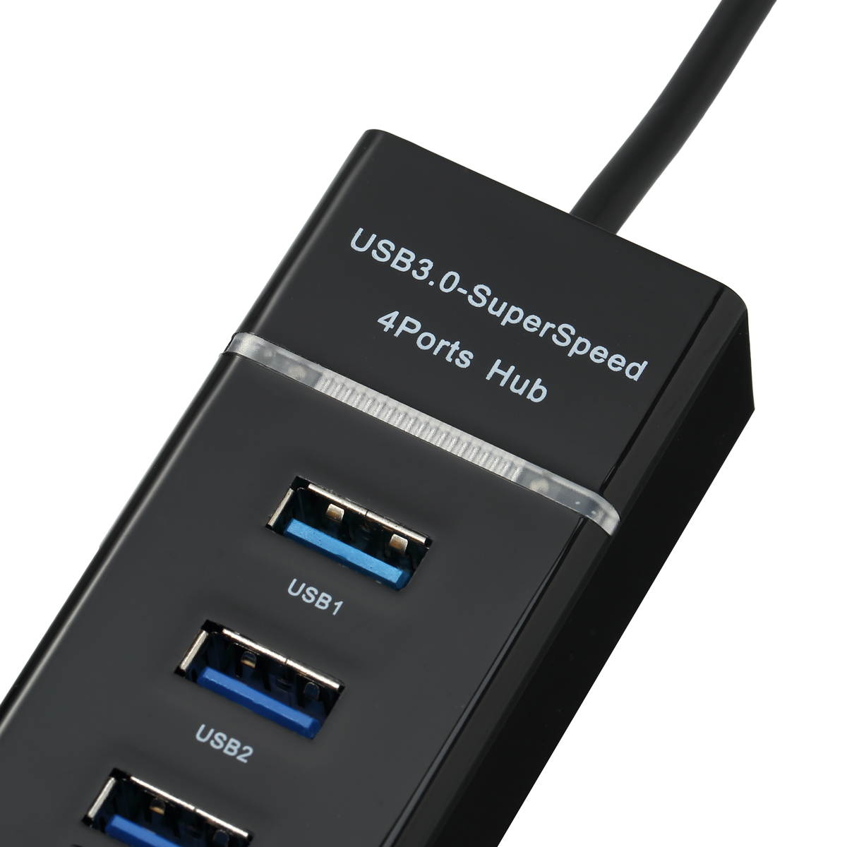 FirstPower High Speed 4-Port Type C to USB 3.0 Hub Multi Splitter Expansion USB Hub for Desktop PC Laptop Black