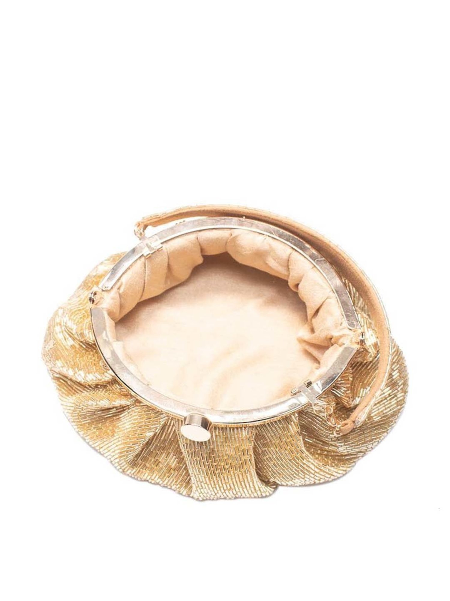 Sugarcrush Golden Embellished Clutch