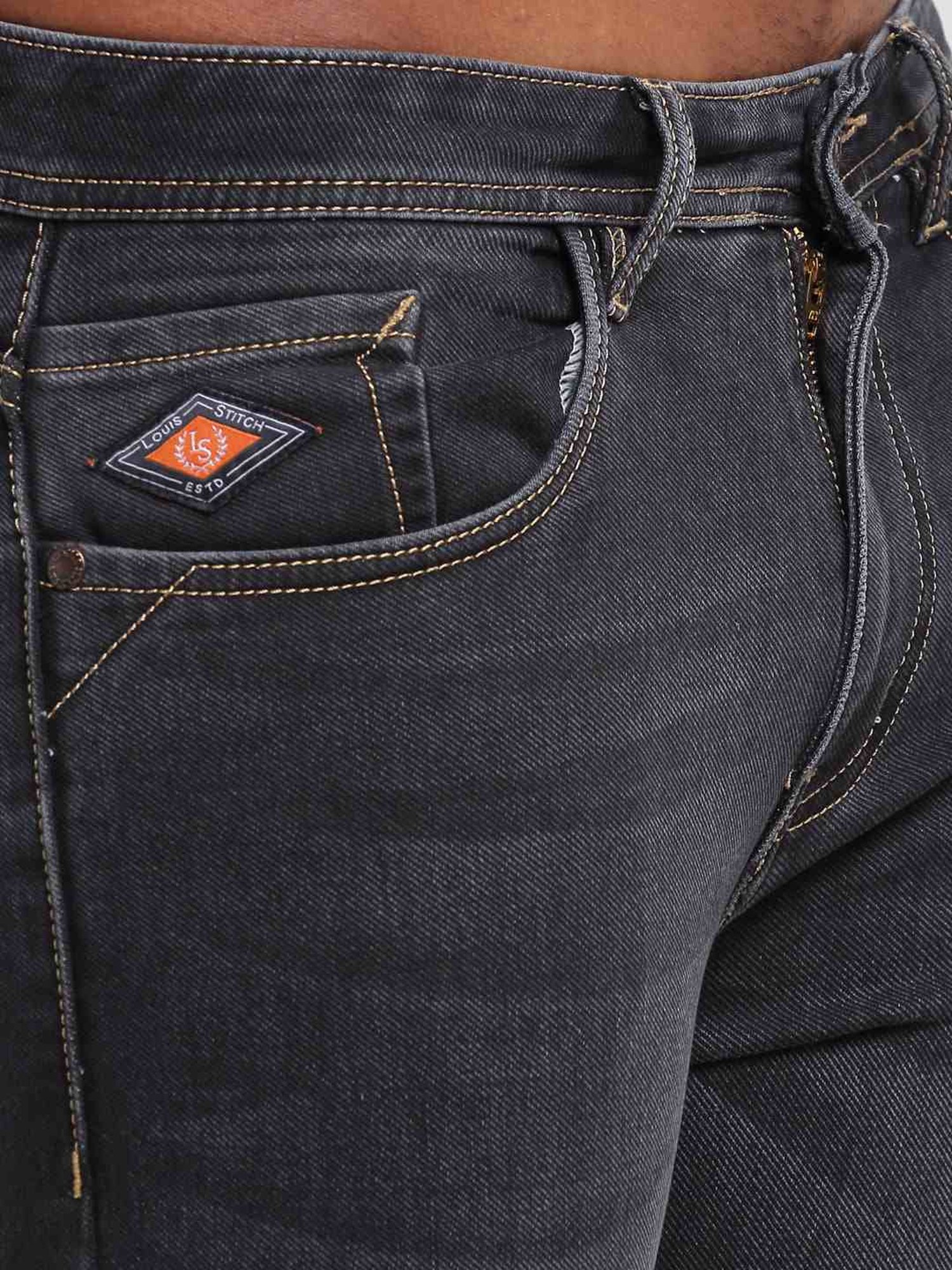 Louis Stitch Roasted Grey Slim Fit Jeans