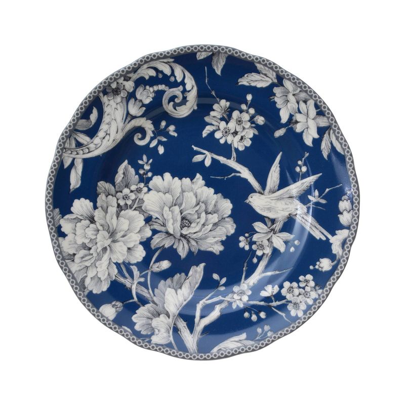 16pc Porcelain Adelaide Dinnerware Set Dark Blue - 222 Fifth