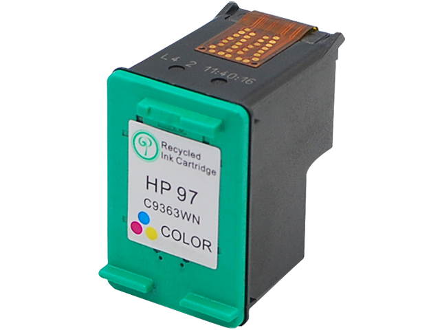 Green Project Compatible Color Ink Cartridge Replacement for HP 97 C9363WN