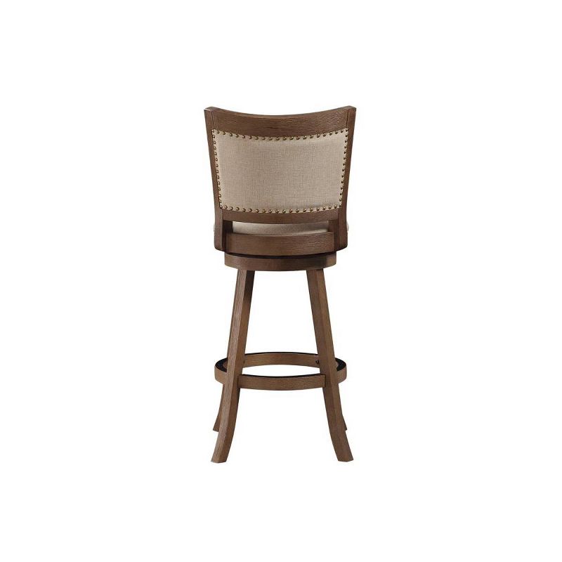 29" Melrose Distressed Barstool Driftwood Ivory - Boraam