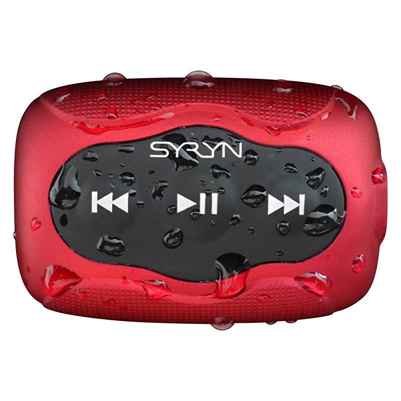 Flip Headphones and 8 GB SYRYN Waterproof MP3 Player with Shuffle Feature