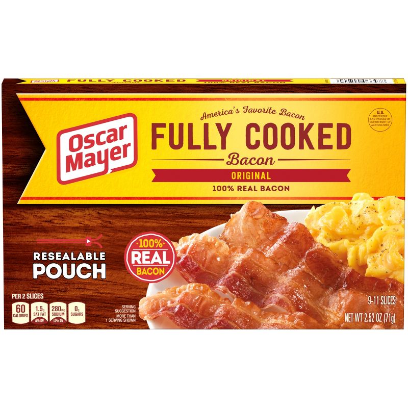 Oscar Mayer Fully Cooked Bacon - 2.52oz