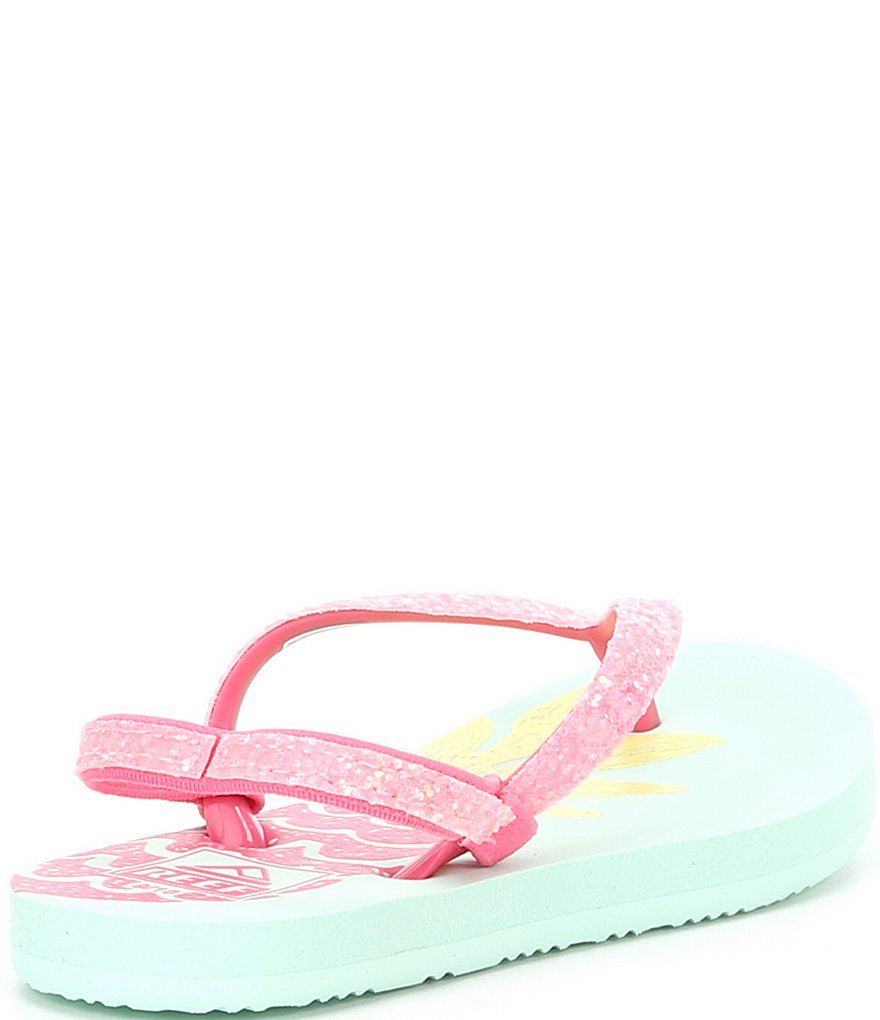 Reef Girls' Little Stargazer Pineapple Flip Flops (Infant)