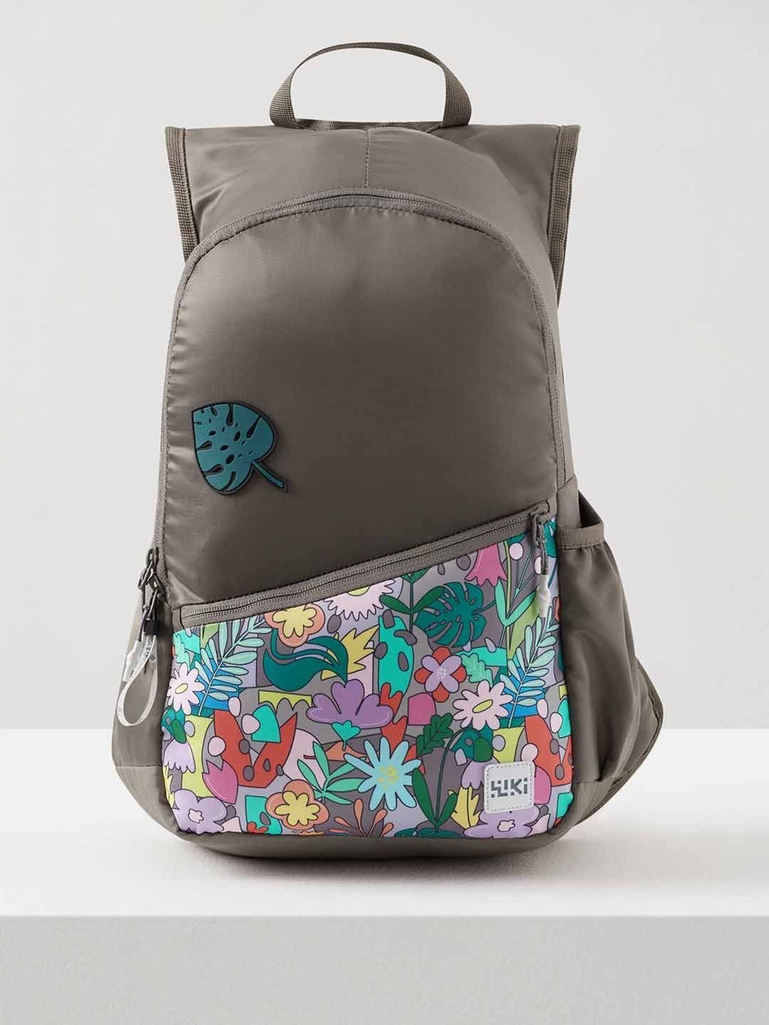 Wiki Back to School Brown Polyester Printed Backpack - 22 Ltrs