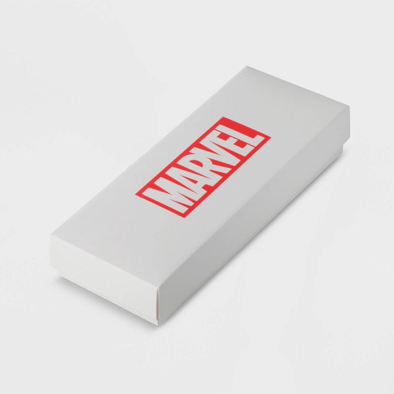 Girls' Marvel Avengers Endgame Captain Marvel Plastic Time Teacher Watch - Red