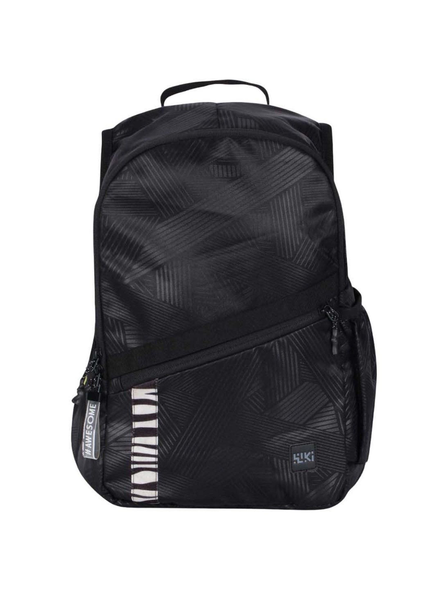 Wiki Snappy Black Medium Backpack