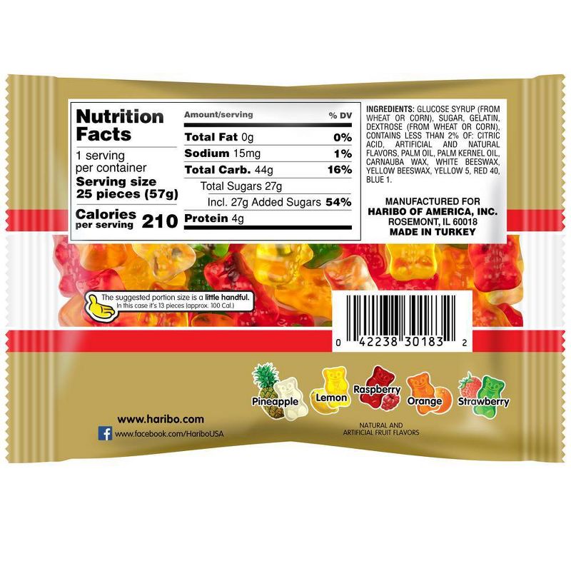 HARIBO Gold-Bears Gummi Candy - 2oz