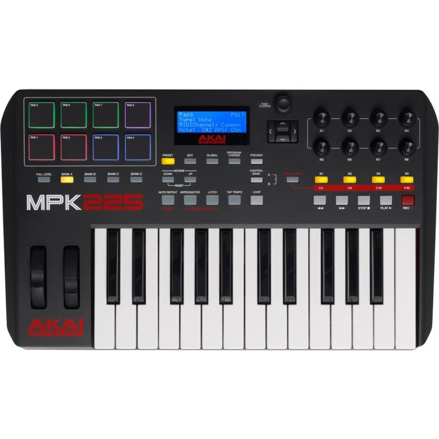 Akai MPK225 25-Key Compact Keyboard and Pad Controller