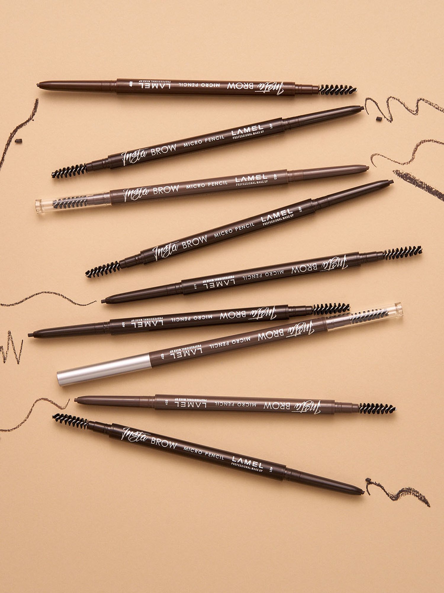 Lamel Insta Brow Micro Pencil 402 Chocolate - 0.12 gm