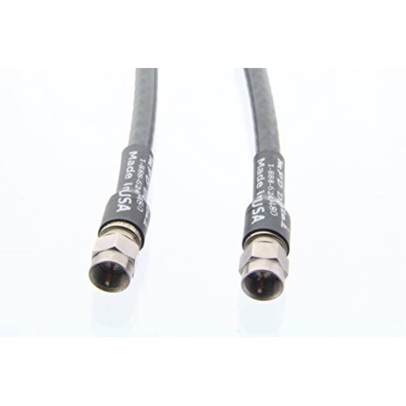 rg11 usa made coax cable with f digital video/audio connectors | high definition rg11 video hd and scanner and rx and discone antenna coaxial cable 5 ft