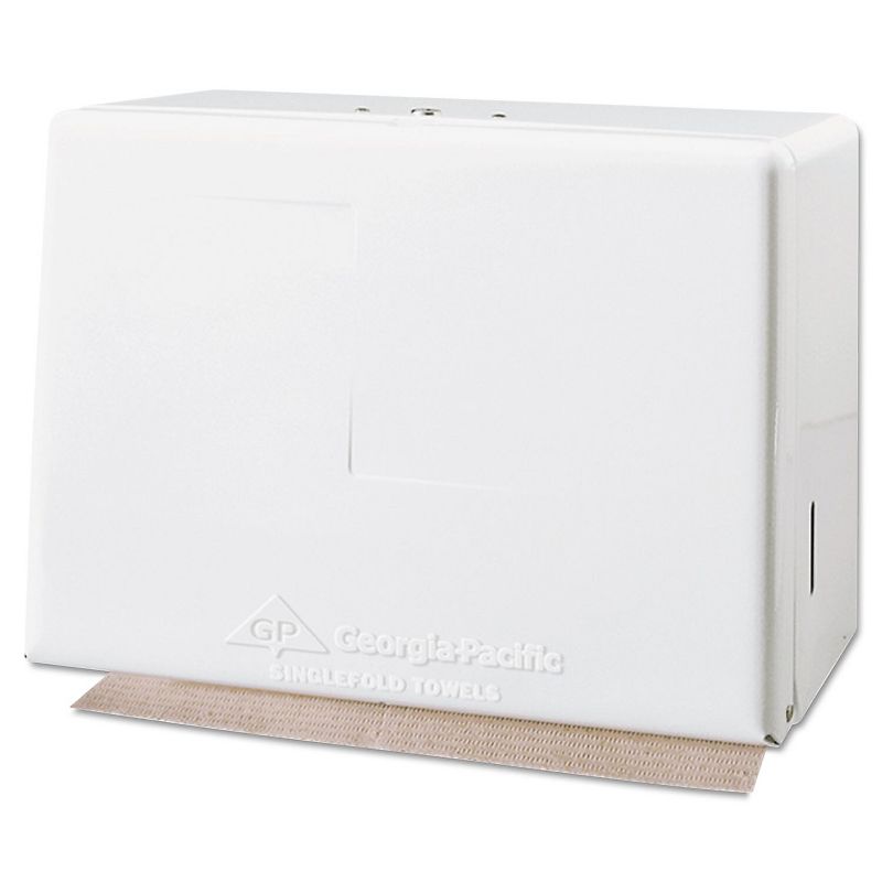 Georgia Pacific Singlefold Towel Dispenser Steel 11 5/8w x 6 5/8d x 8 1/8h White 56701