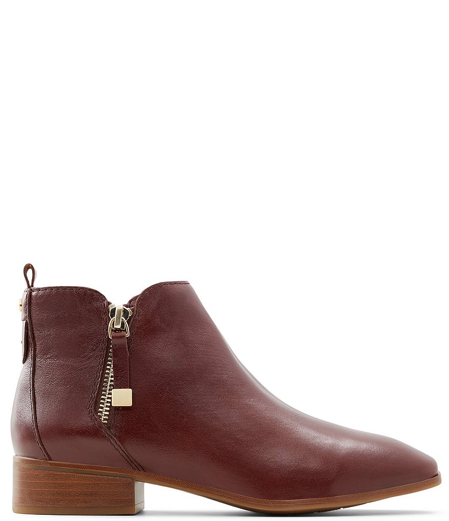 ALDO Kaelleflex Crinkle Leather Square Toe Ankle Booties