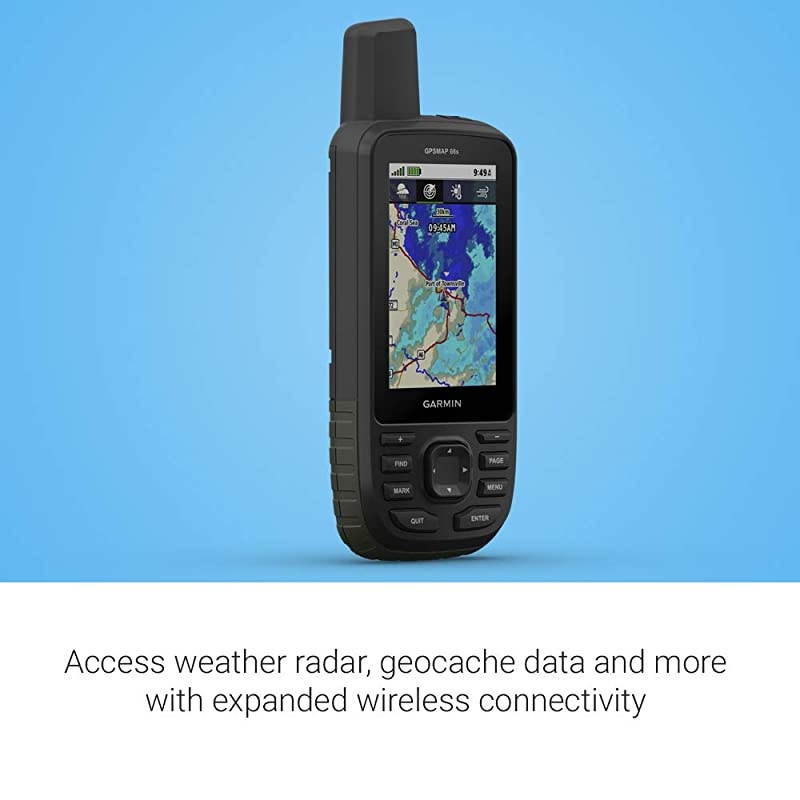 GPSMAP 66s, Rugged Multisatellite Handheld with Sensors, 3" Color Display
