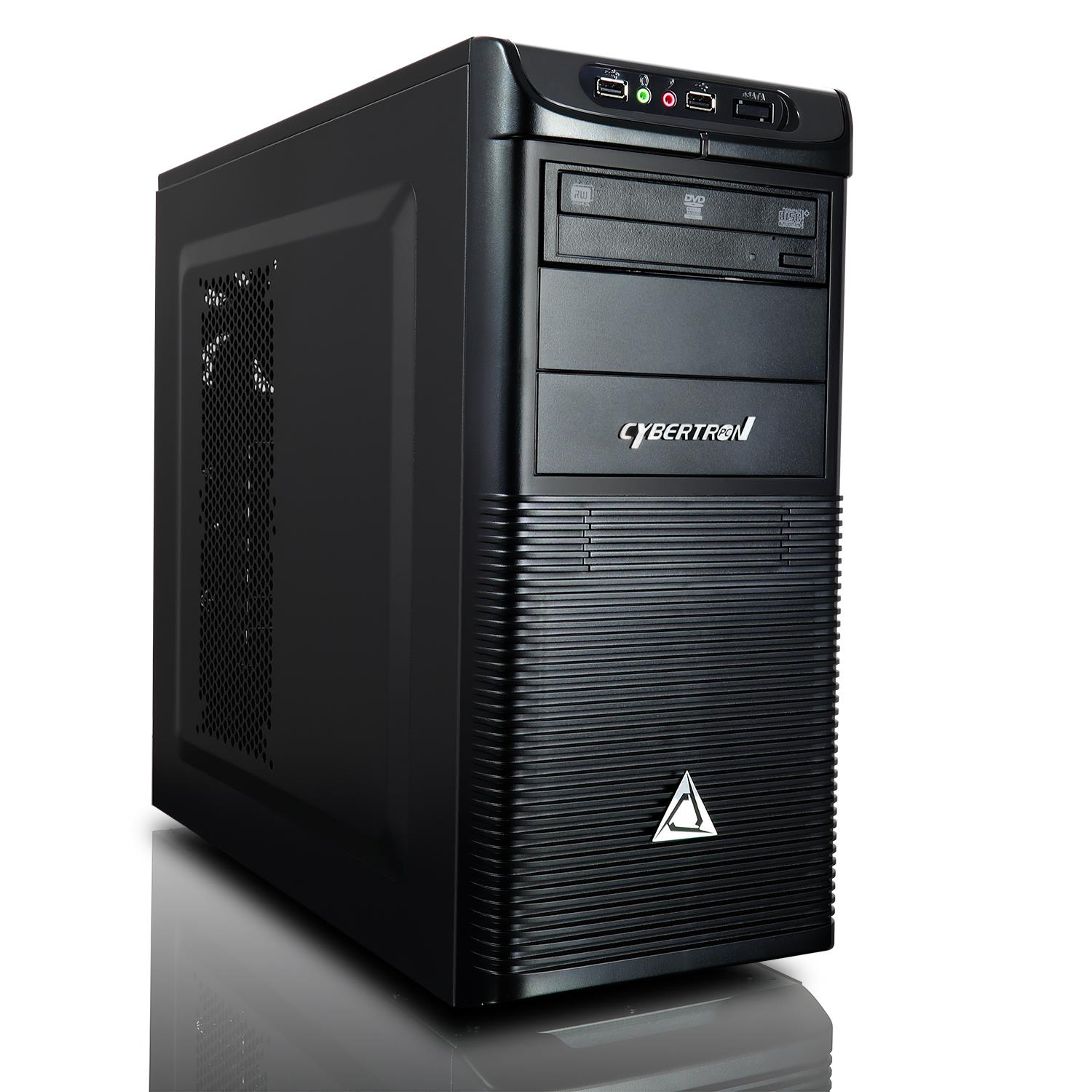 CybertronPC Quantum SMB Tower server Intel Xeon E3-1225 V6 Quad-Core 3.3 GHz, 16GB DDR4 ECC, 2 x 2TB HDD, DVD&plusmn;RW