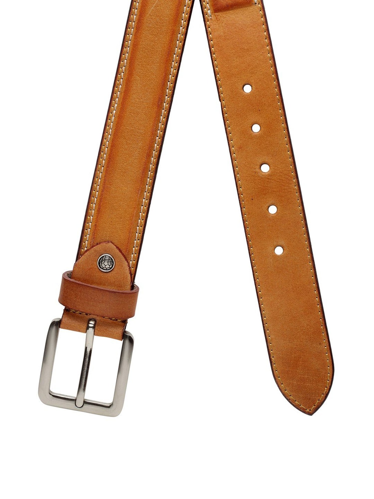 Tan Leather Waist Belt for Men