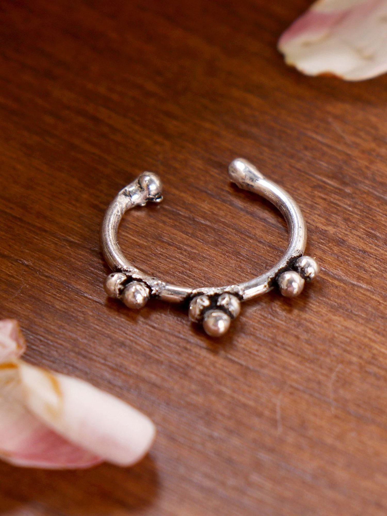 Teejh Ameya Silver Septum Ring