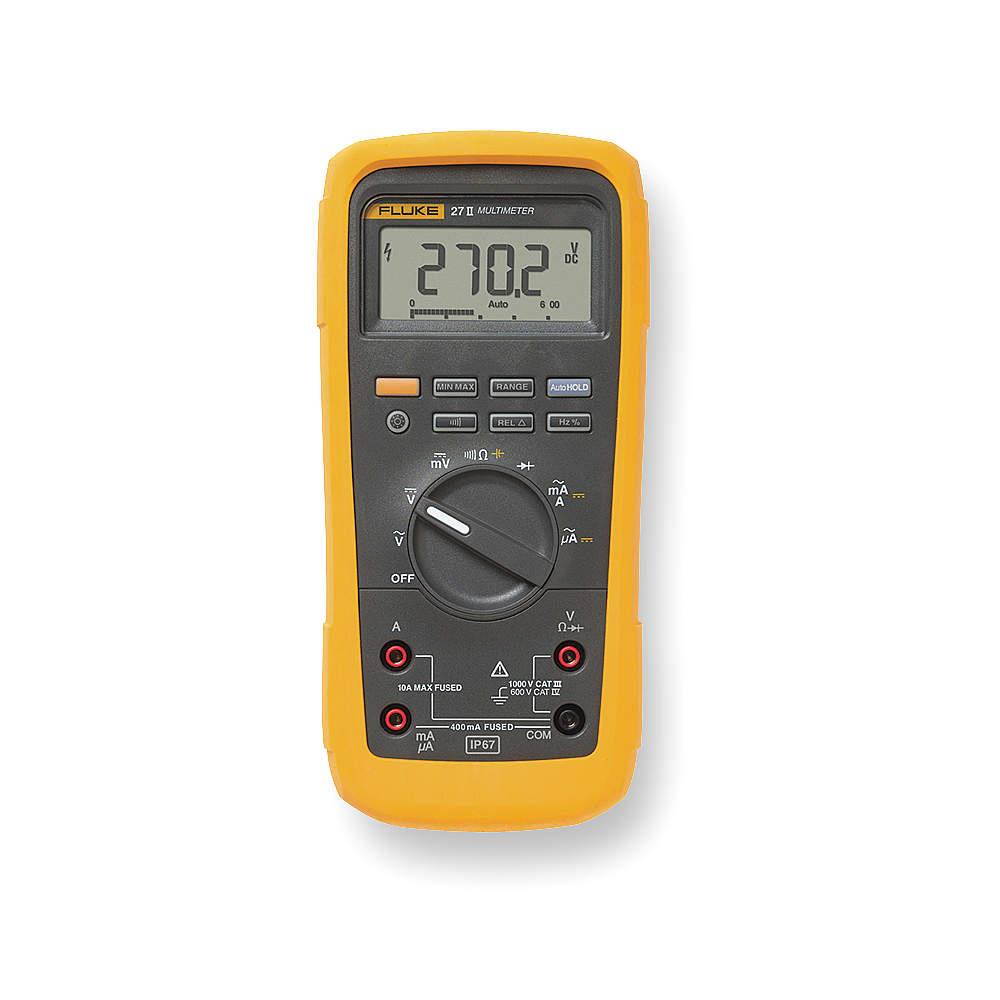 FLUKE FLUKE-27 II Digital Multimeter,1000V,10A,50 MOhms